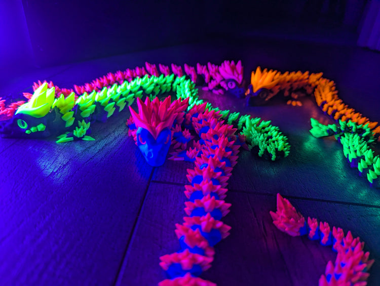 BLacklight UV Dragons
